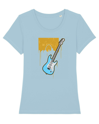 Graffiti Guitar Sky Blue