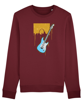Graffiti Guitar Burgundy