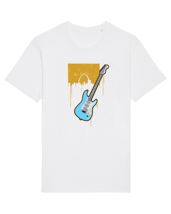 Graffiti Guitar White