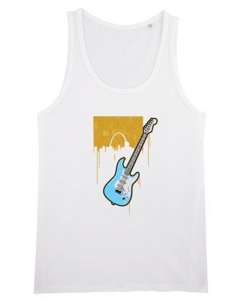 Graffiti Guitar White