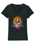 Guadalupe Tricou mânecă scurtă guler V Damă Evoker