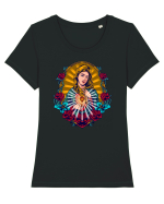 Guadalupe Tricou mânecă scurtă guler larg fitted Damă Expresser