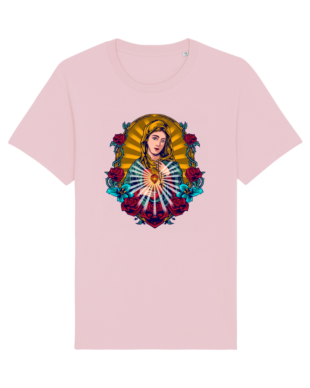 Tricou mânecă scurtă Unisex Rocker Cotton Pink