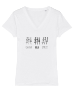 Know Your Forests - Regular Bold Italic Tricou mânecă scurtă guler V Damă Evoker