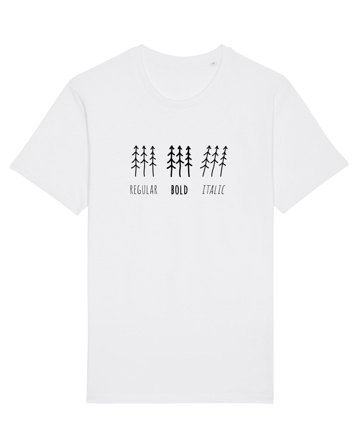 Tricou mânecă scurtă Unisex Rocker White
