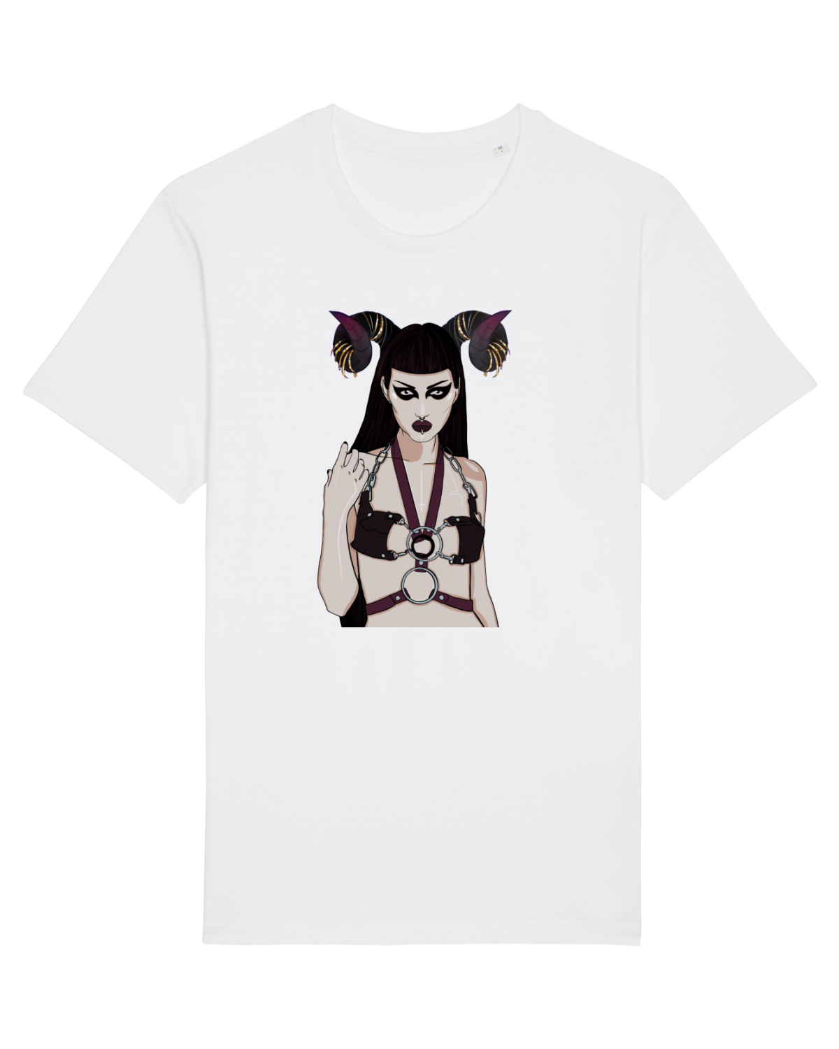 Tricou mânecă scurtă Unisex Rocker White